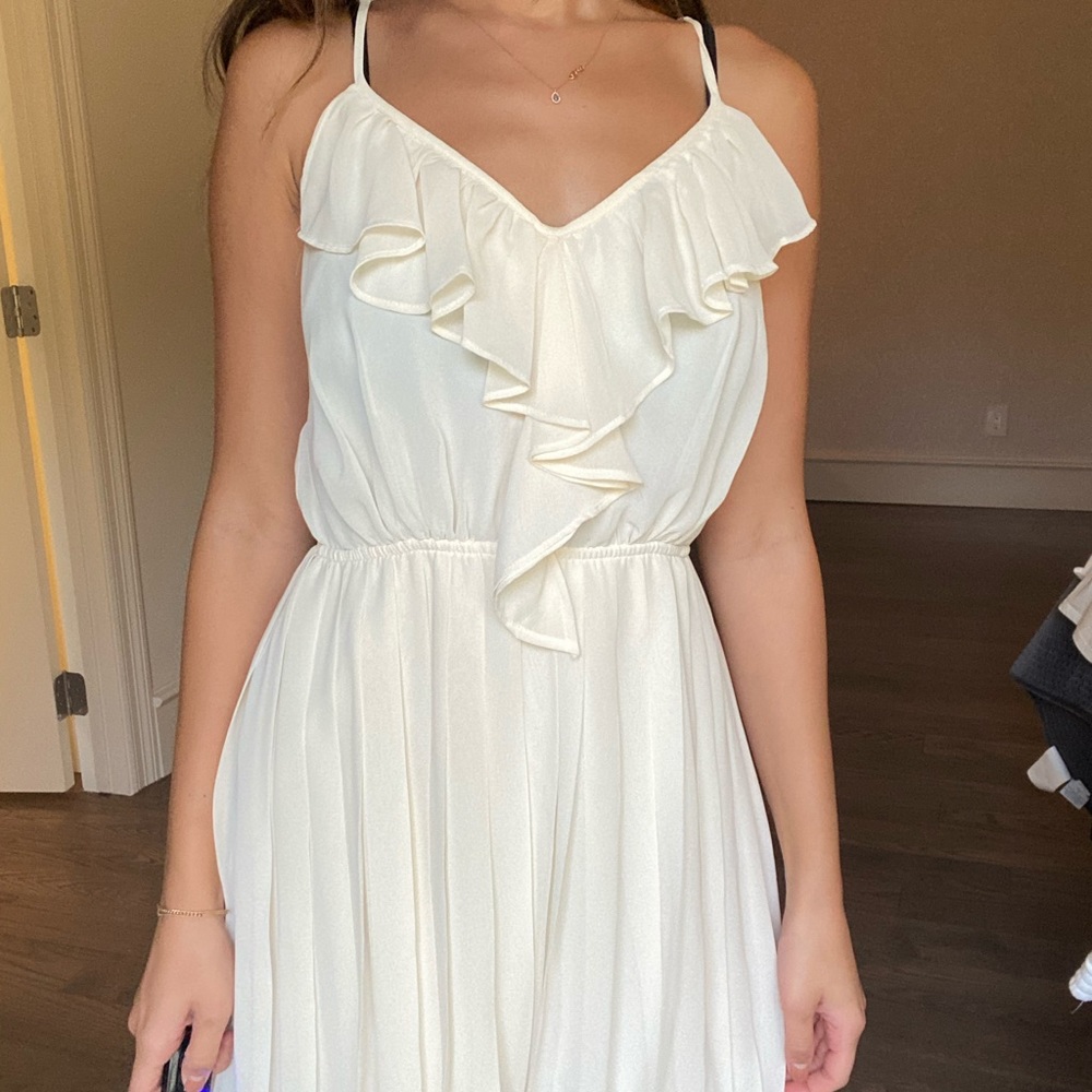 BCBGeneration white ruffle dress